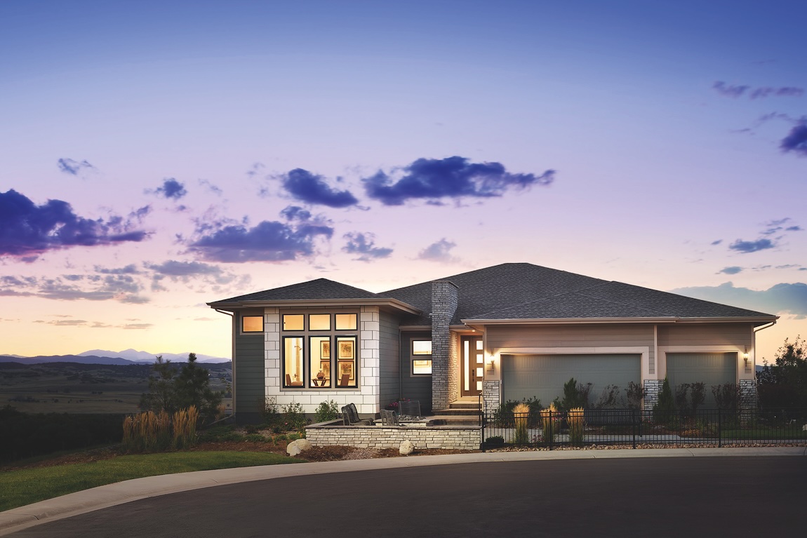 Active-adult quick move-in home design by Toll Brothers in Castle Rock, CO