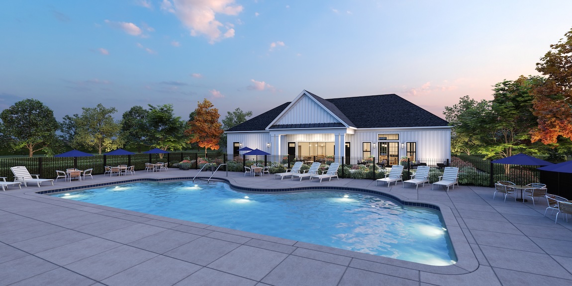 community clubhouse with pool