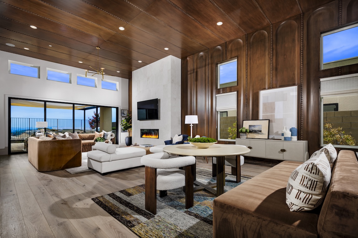 Exquisite mid-century modern interior design by Toll Brothers in Las Vegas, NV