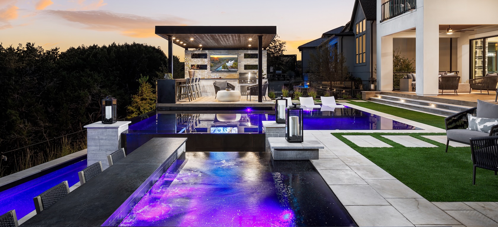 Modern Backyard Pool Landscaping Ideas featured image
