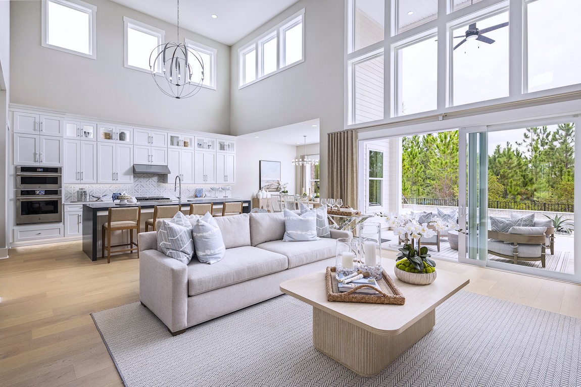 light, airy two-story great room
